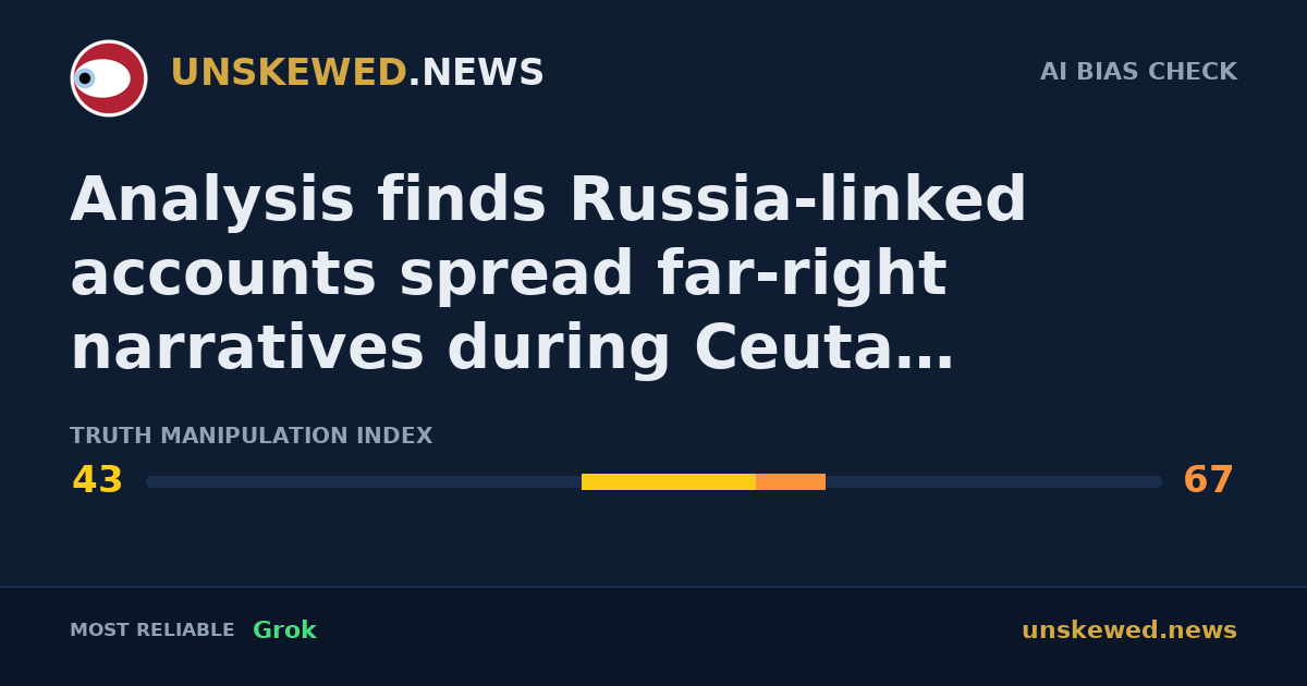 Analysis finds Russia-linked accounts spread far-right narratives during Ceuta migration crisis