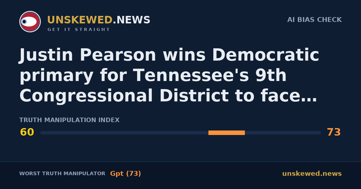 Justin Pearson wins Democratic primary for Tennessee's 9th Congressional District to face Republican Brent Taylor