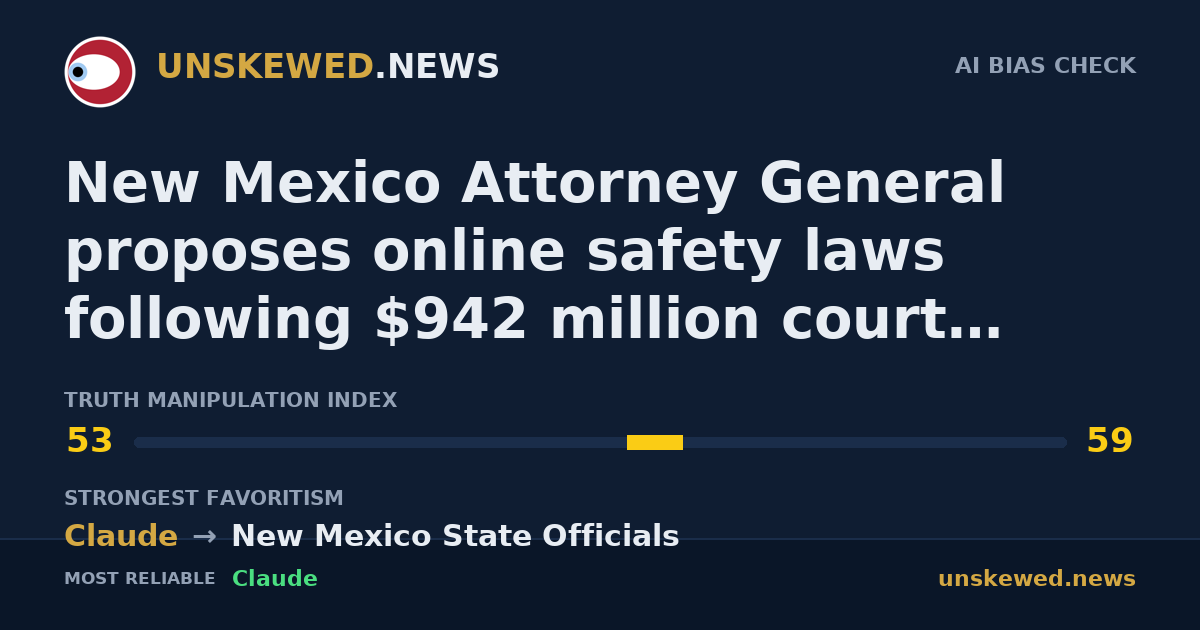 New Mexico Attorney General proposes online safety laws following $942 million court rulings against Meta