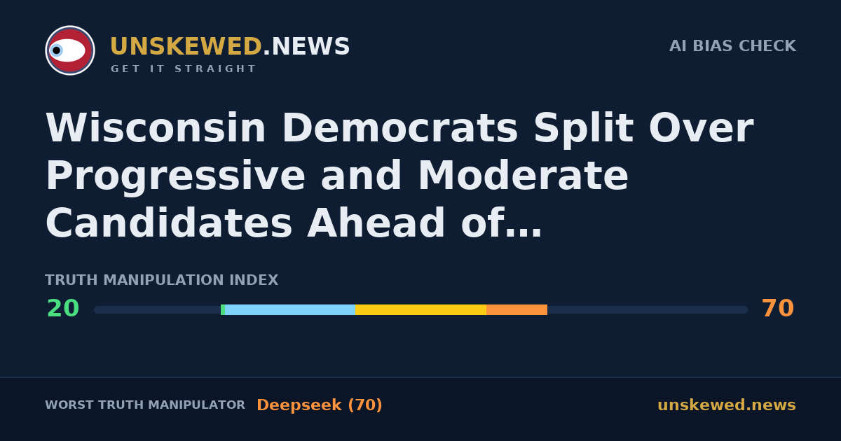 Wisconsin Democrats Split Over Progressive and Moderate Candidates Ahead of Gubernatorial Primary