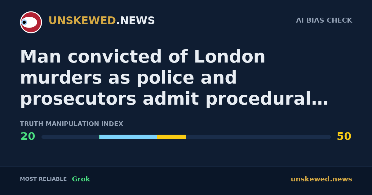 Man convicted of London murders as police and prosecutors admit procedural failures