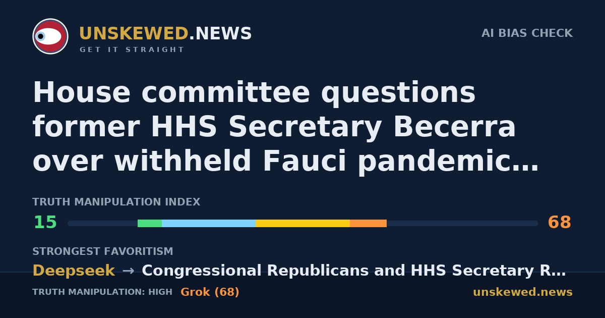 House committee questions former HHS Secretary Becerra over withheld Fauci pandemic diary and cellphone