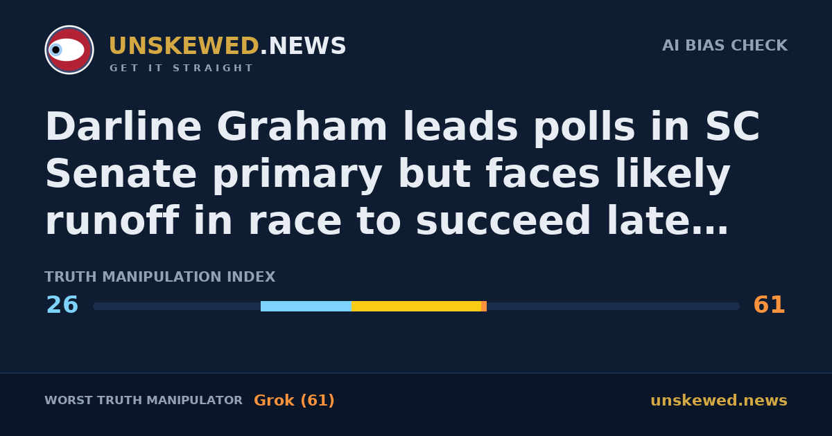 Darline Graham leads polls in SC Senate primary but faces likely runoff in race to succeed late brother